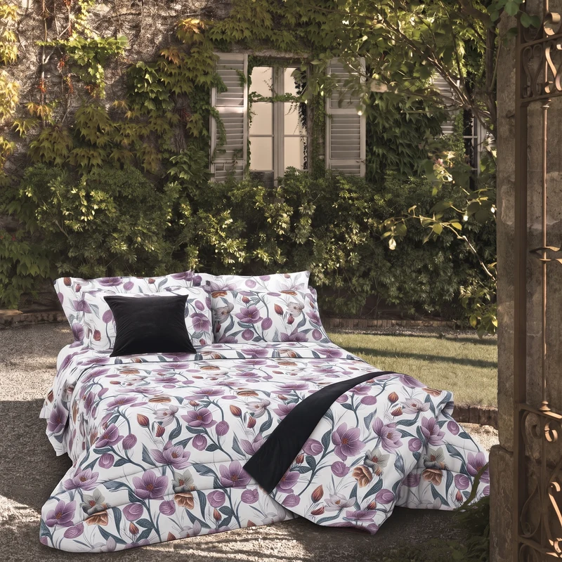 Completo Lenzuola Kobus Floreale in Percalle