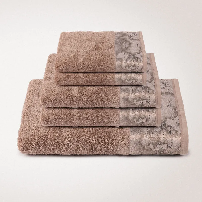 Set asciugamani in spugna Geo Country in Cotone 480 gr/mq